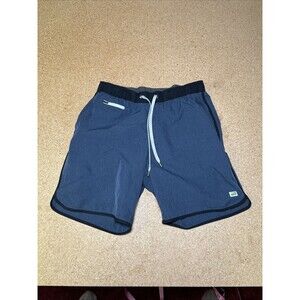 Vuori Men’s Banks Shorts Blue Black Unlined Athletic Size M